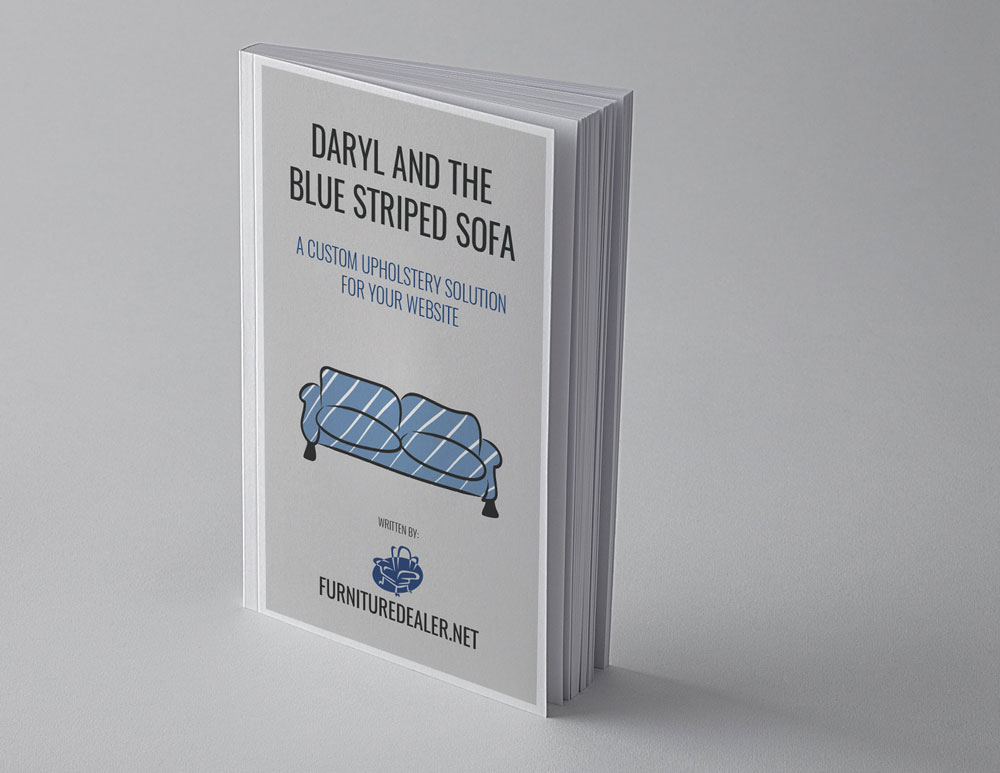 daryl and the blue striped sofa