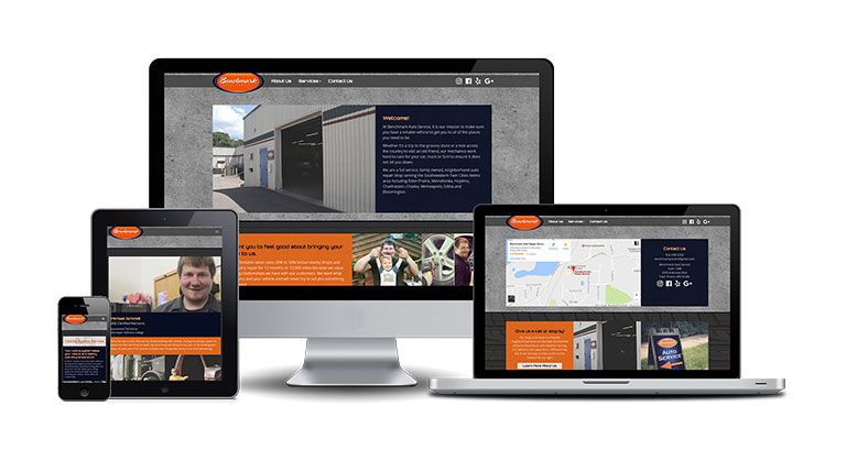Benchmark auto service website